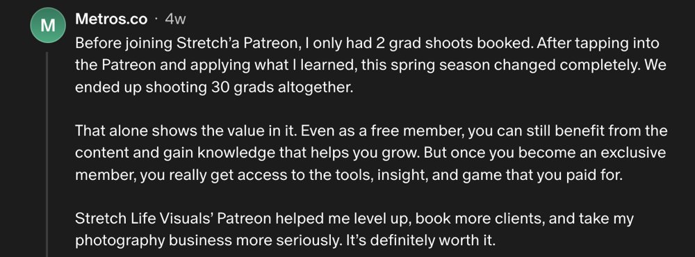 Patreon member review