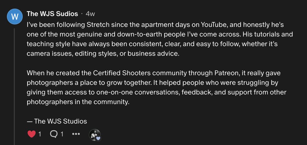 Patreon member review